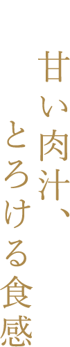 04/甘い肉汁、とろける食感